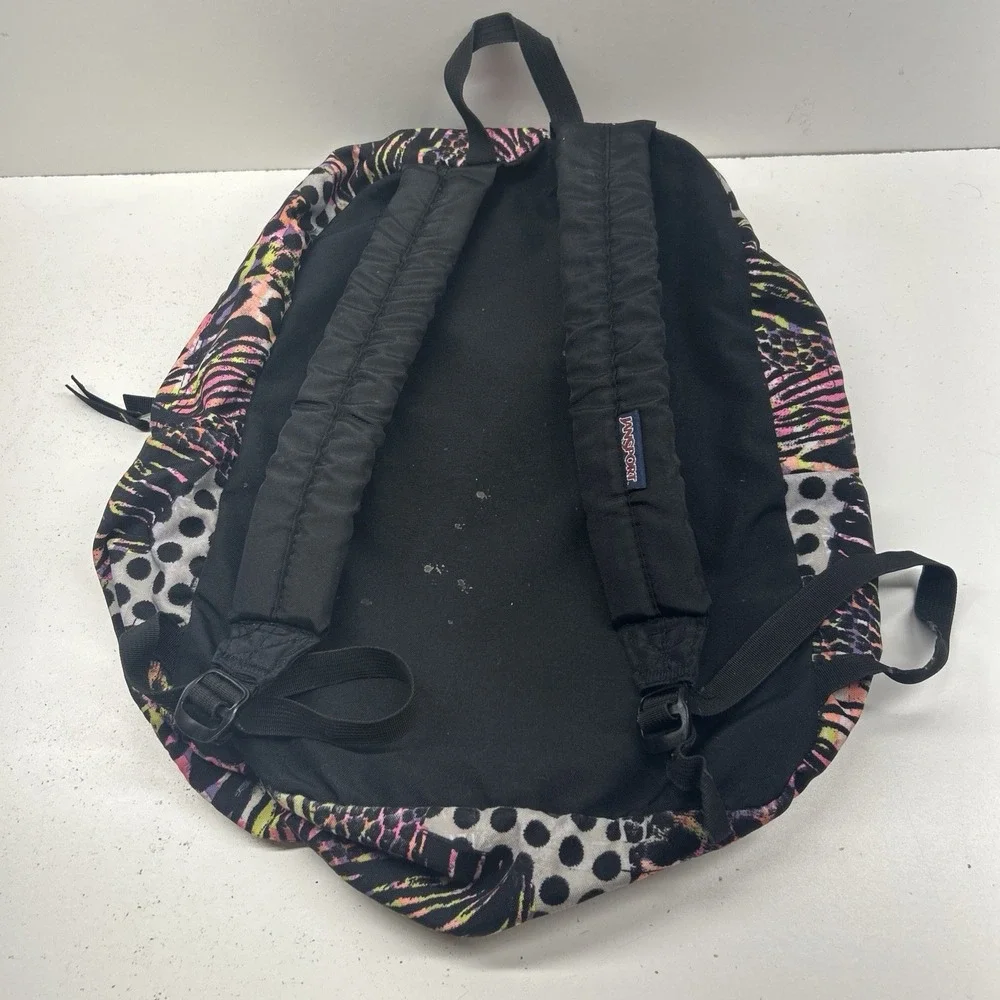 JanSport T501 SuperBreak Backpack Multicolor Animal Print Abstract School Bag